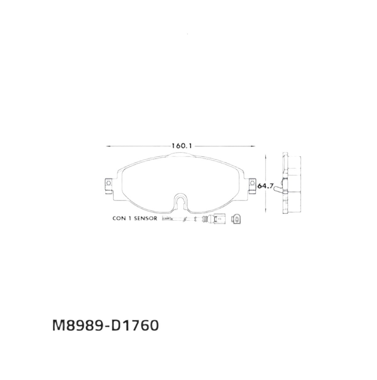 Balata Canabrake 8989-D1760-CANA