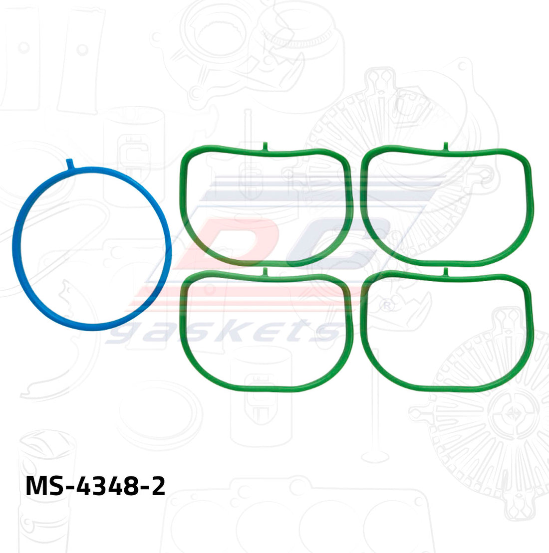 Empaque de múltiple Escape MS-004348-2 DC GASKETS