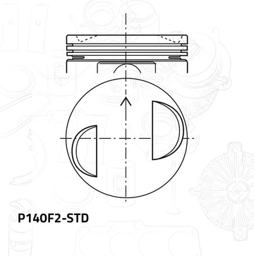 Pistones P140F2-STD (VEHYCO)