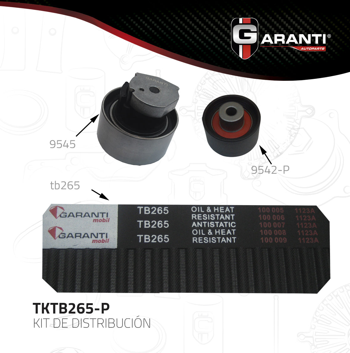 Kit Distribucion Garanti TKTB265-P