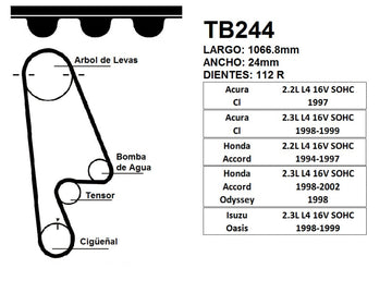 Banda Tiempo Garanti TB244