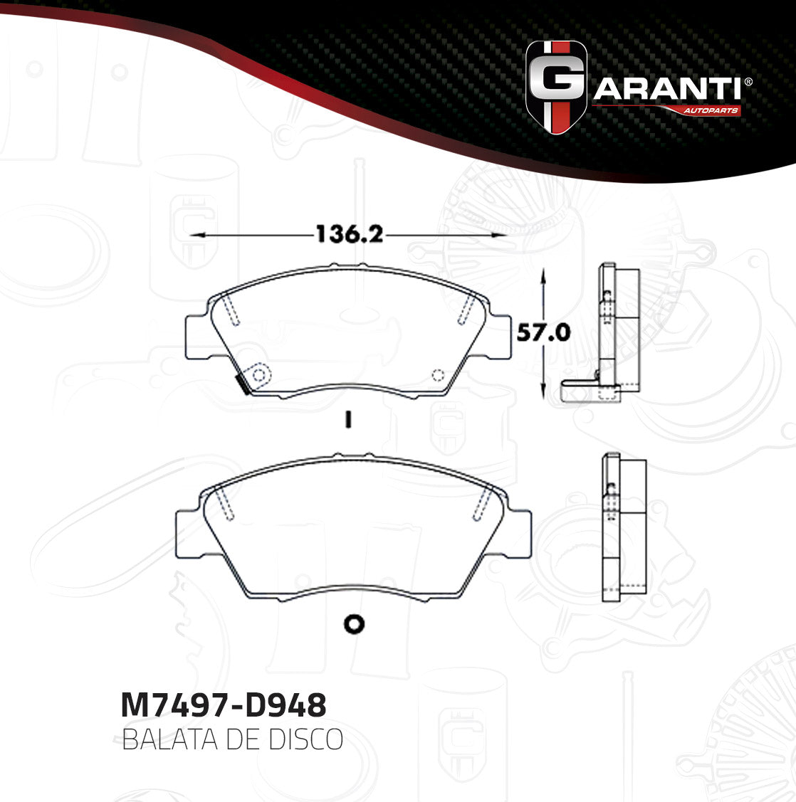 Balata Garanti M7497-D948