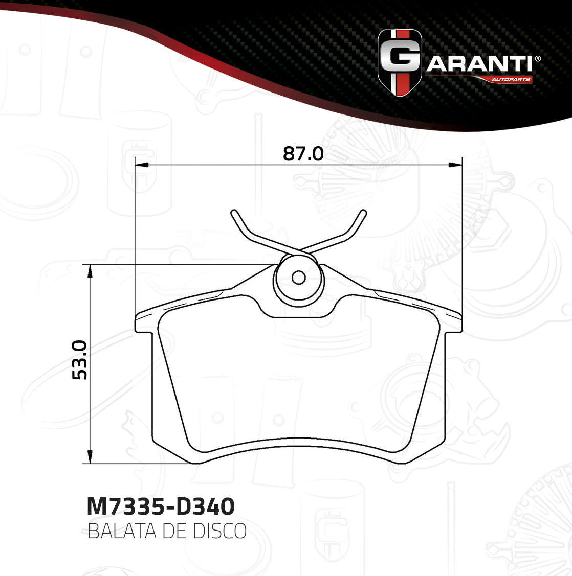 Balata Garanti M7335-D340