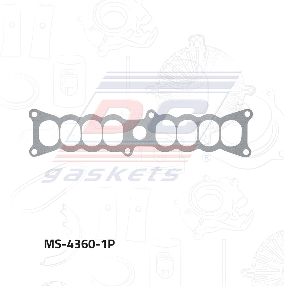 Empaque de múltiple pleno MS-004360-1P DC GASKETS