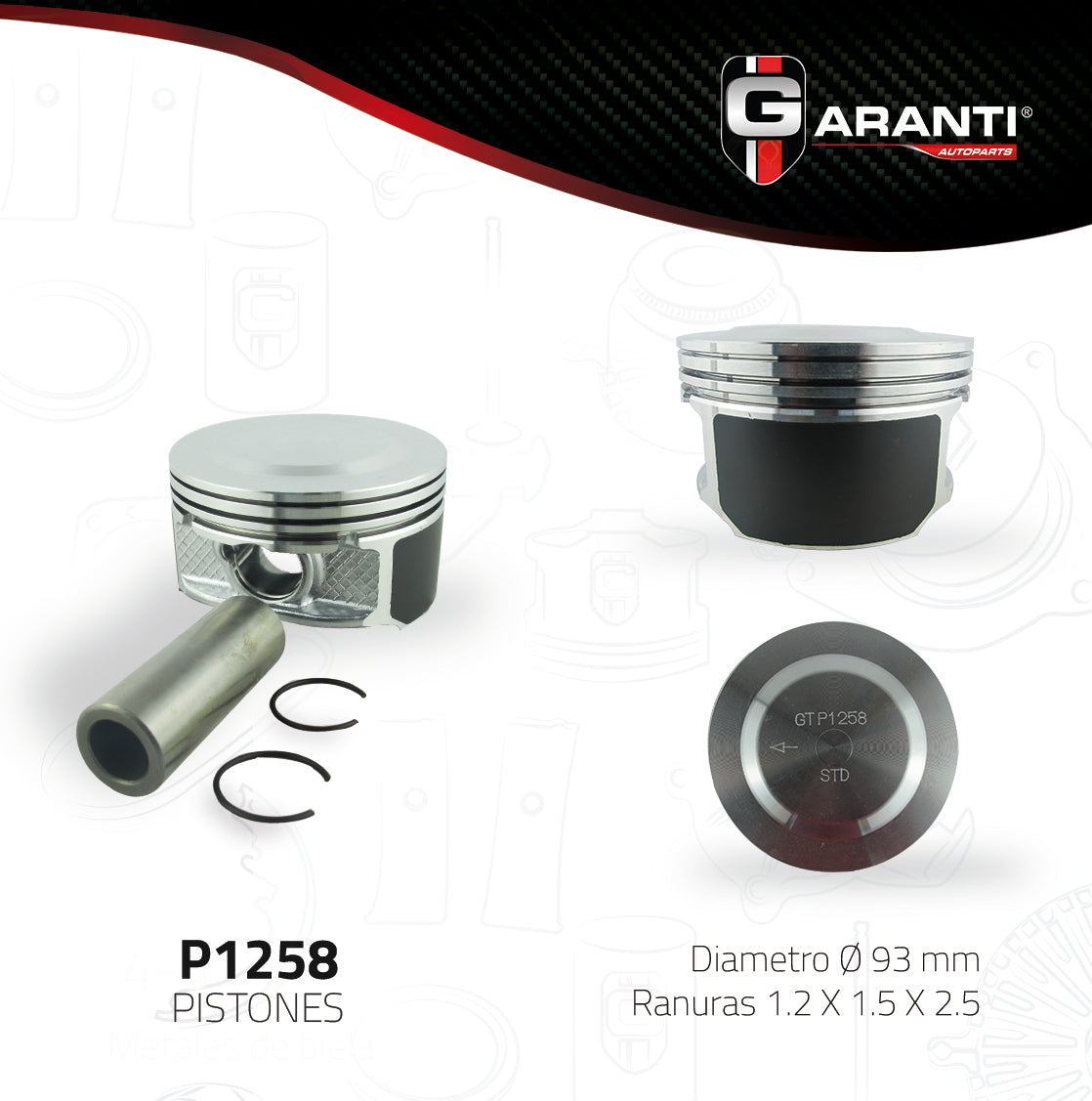 Pistones Garanti P1258STD