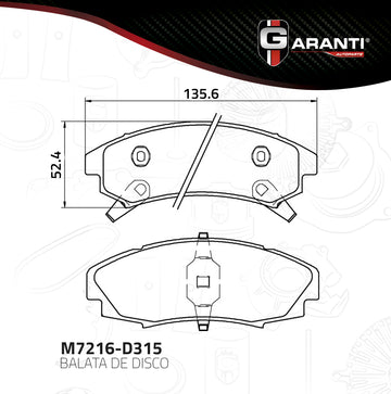 Balata Garanti M7216-D315