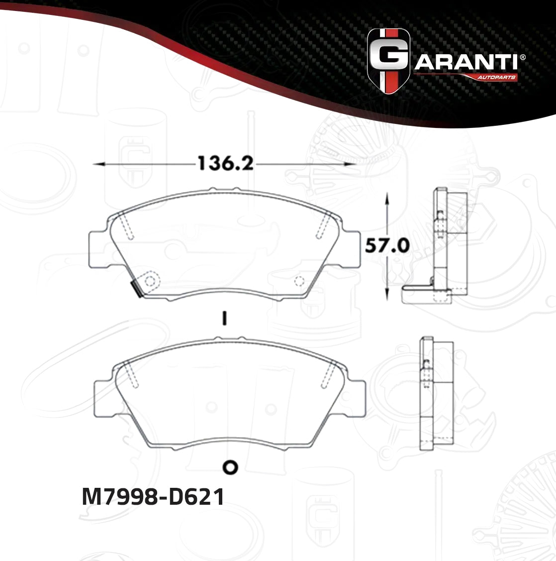 Balata Garanti M7998-D621