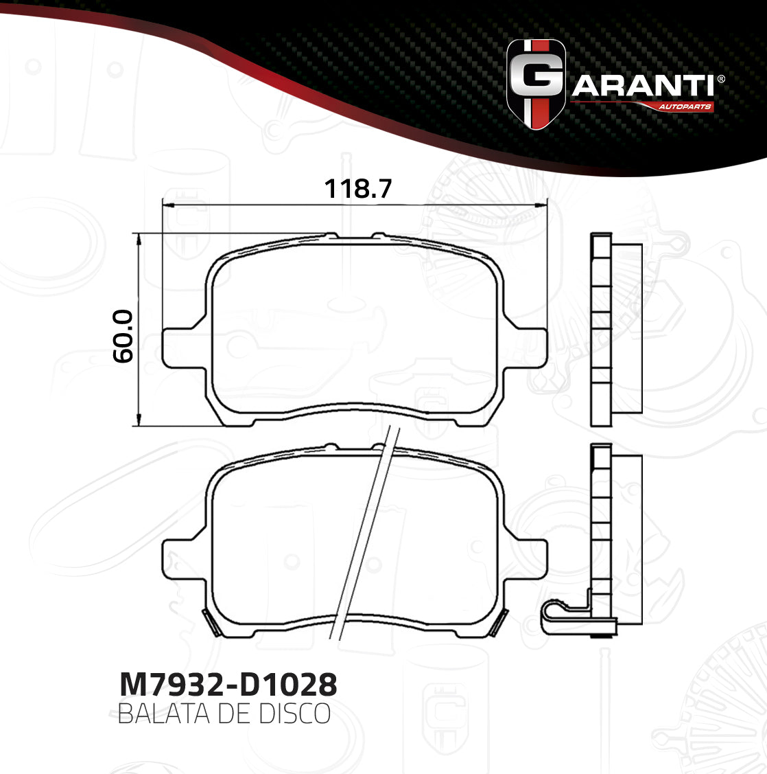 Balata Garanti M7932-D1028