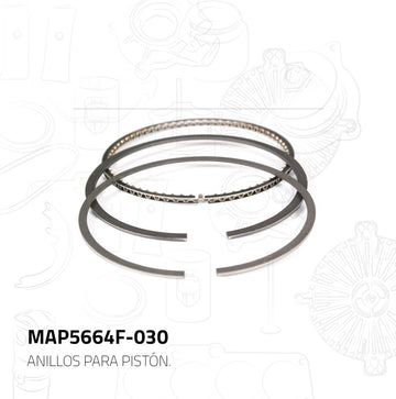 Anillos de pistón MAP5664F-030 (MORESA)