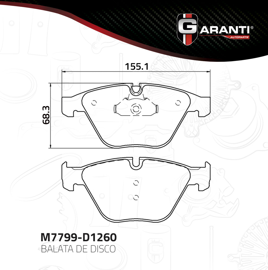 Balata Garanti M7799-D1260