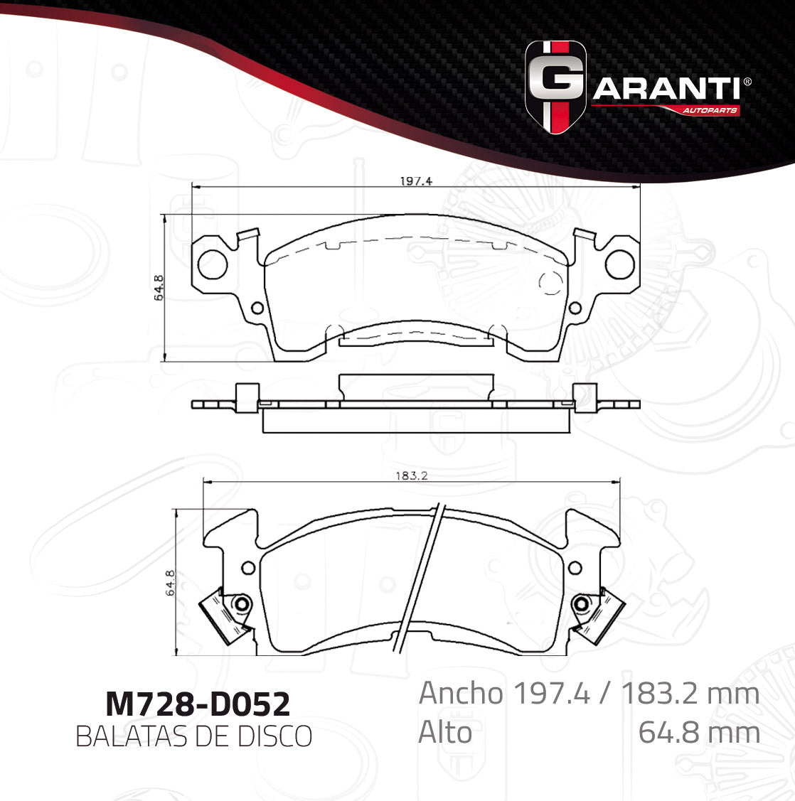 Balata Garanti M728-D052