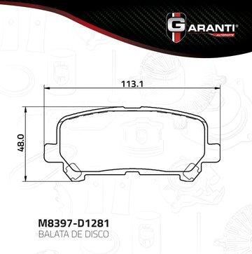 Balata Garanti M8397-D1281