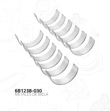 Metales de biela 6B1238-030 (MORESA)