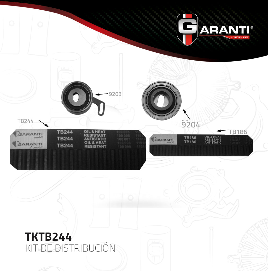 Kit Distribucion Garanti TKTB244