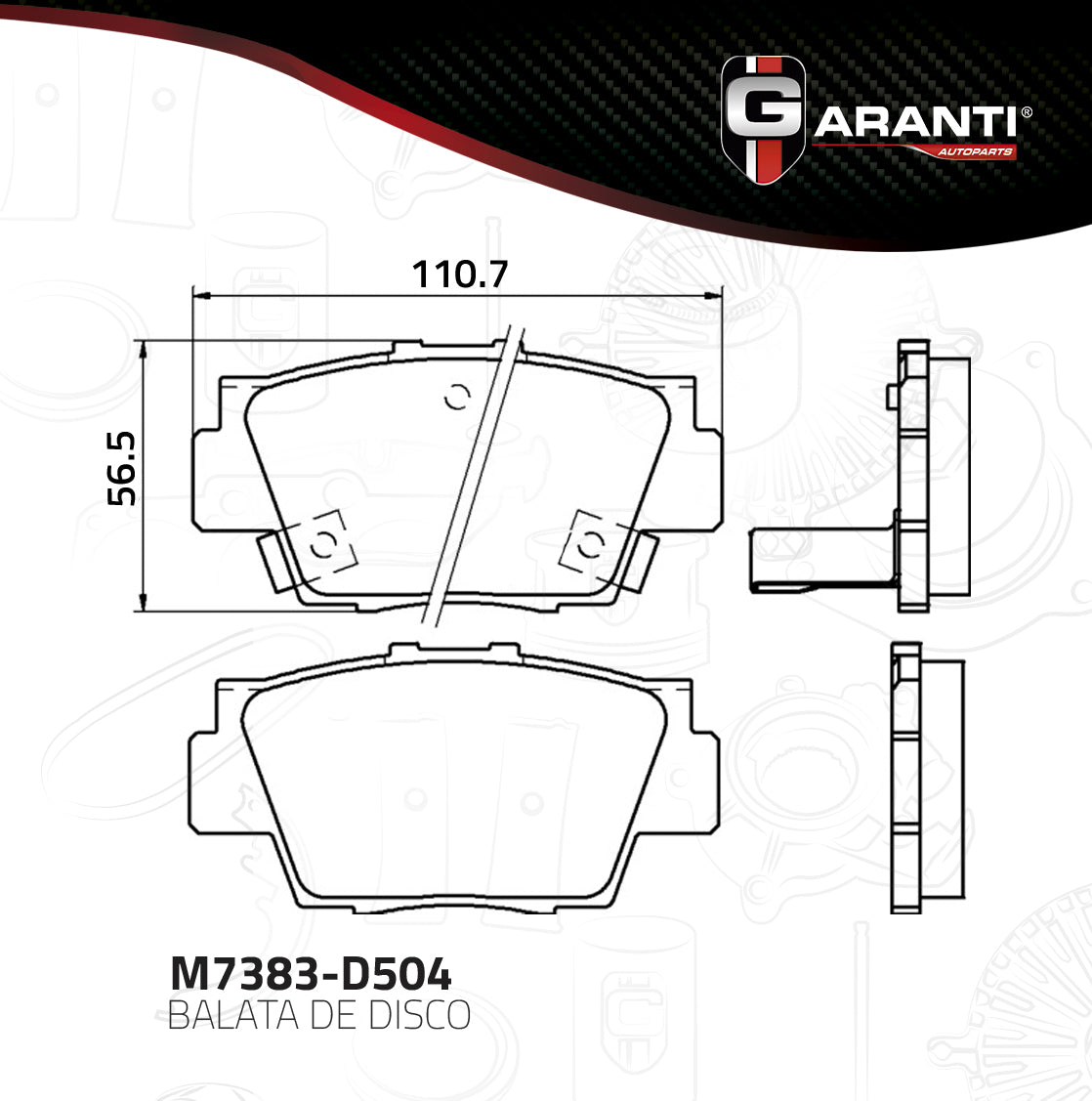 Balata Garanti M7383-D504