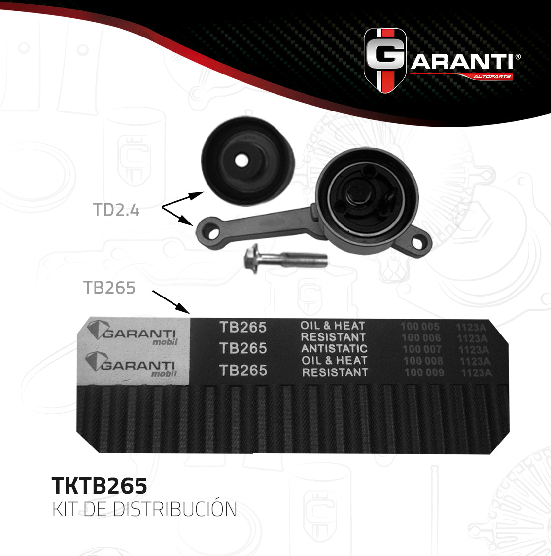 Kit Distribucion Garanti TKTB265