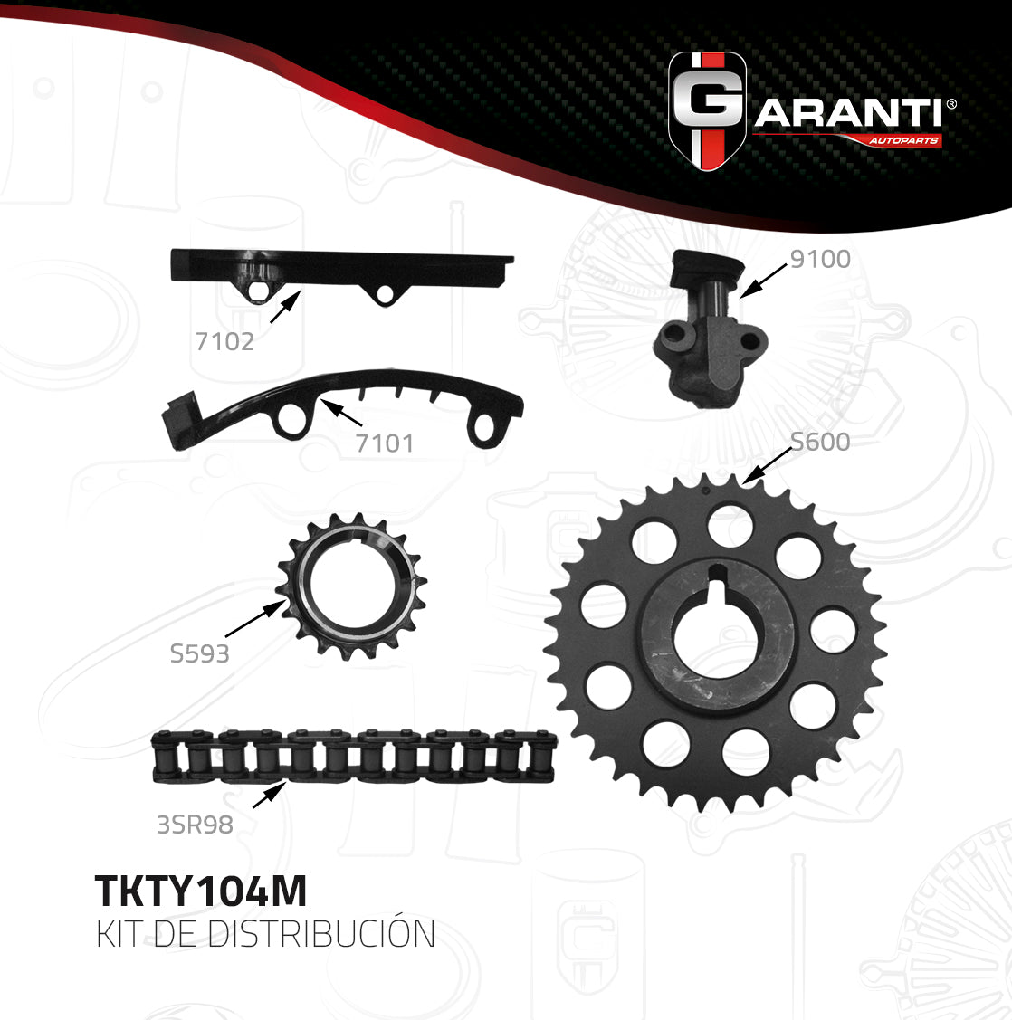 Cadena  Garanti TKTY104M