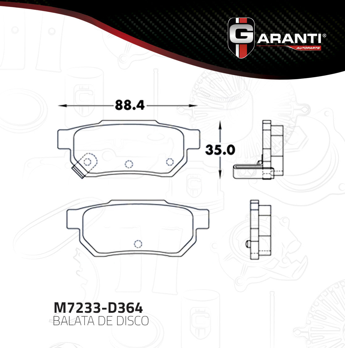 Balata Garanti M7233-D364