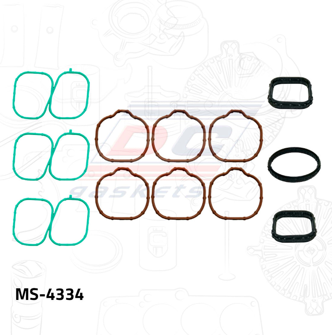 Empaque de múltiple Escape MS-004334 DC GASKETS