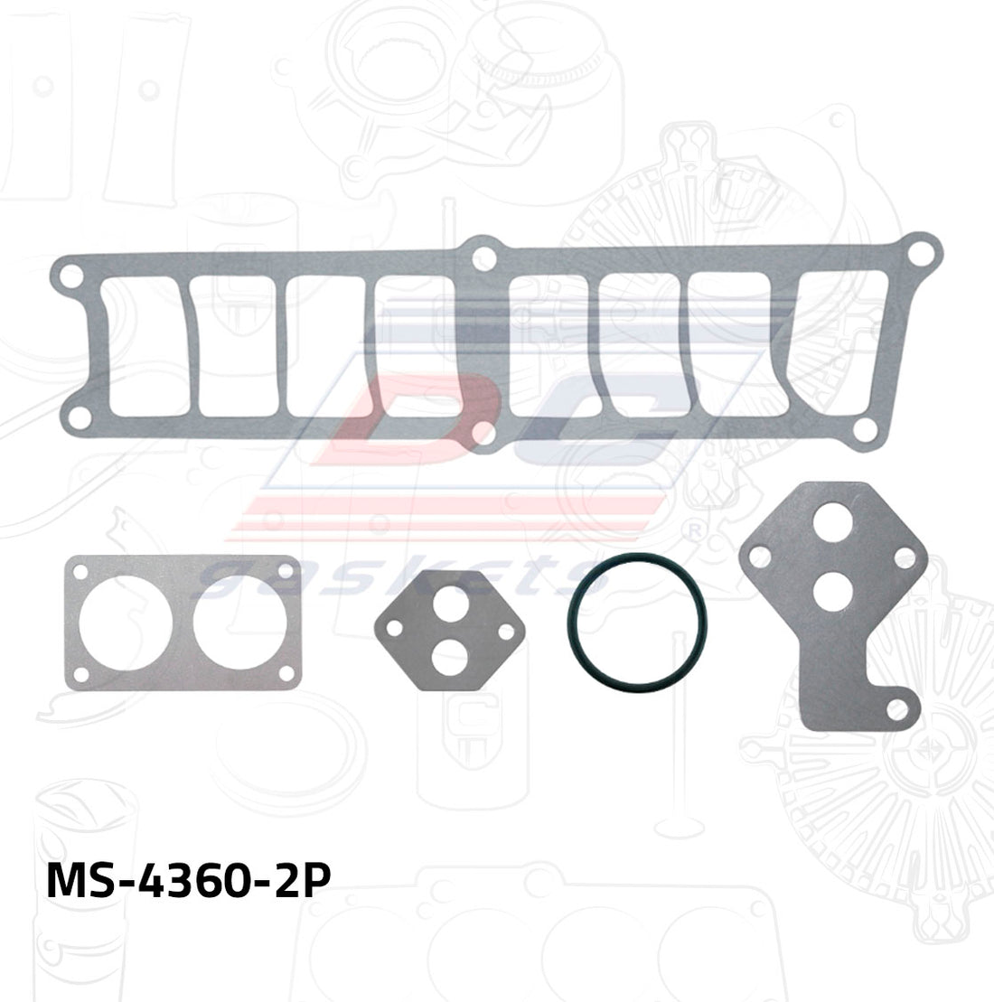 Empaque de múltiple pleno MS-004360-2P DC GASKETS