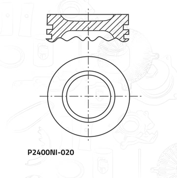 Pistones P2400NI-020 (VEHYCO)