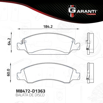 Balata Garanti M8472-D1363