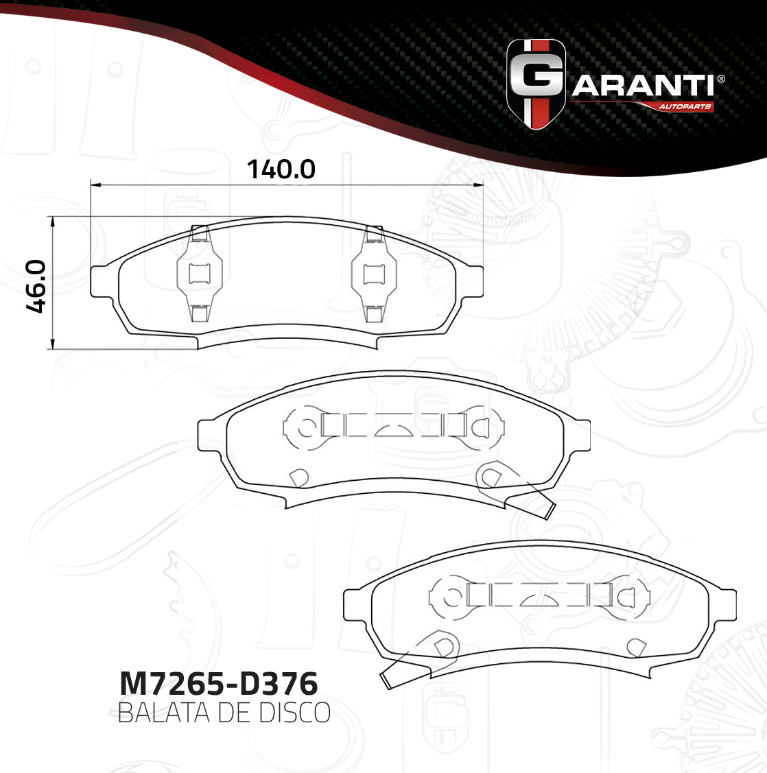 Balata Garanti M7265-D376