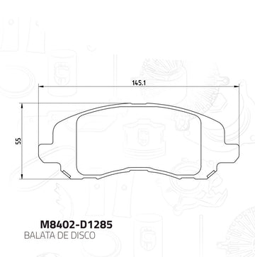 Balata Garanti M8402-D1285