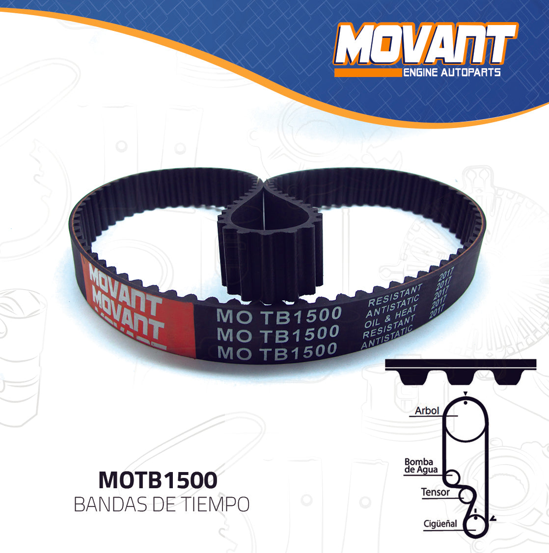 Banda Tiempo Movant MOTB1500