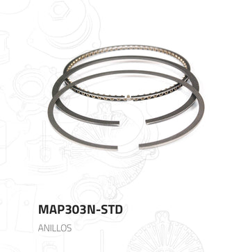 Anillos de pistón MAP303N-STD (MORESA)