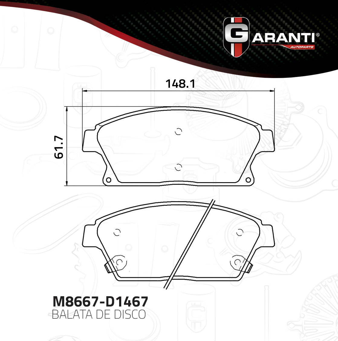 Balata Garanti M8667-D1467