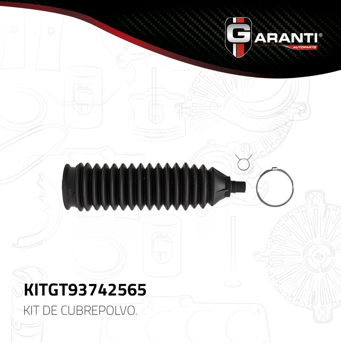 Kit cubrepolvo cremallera KITGT93742565 GARANTI