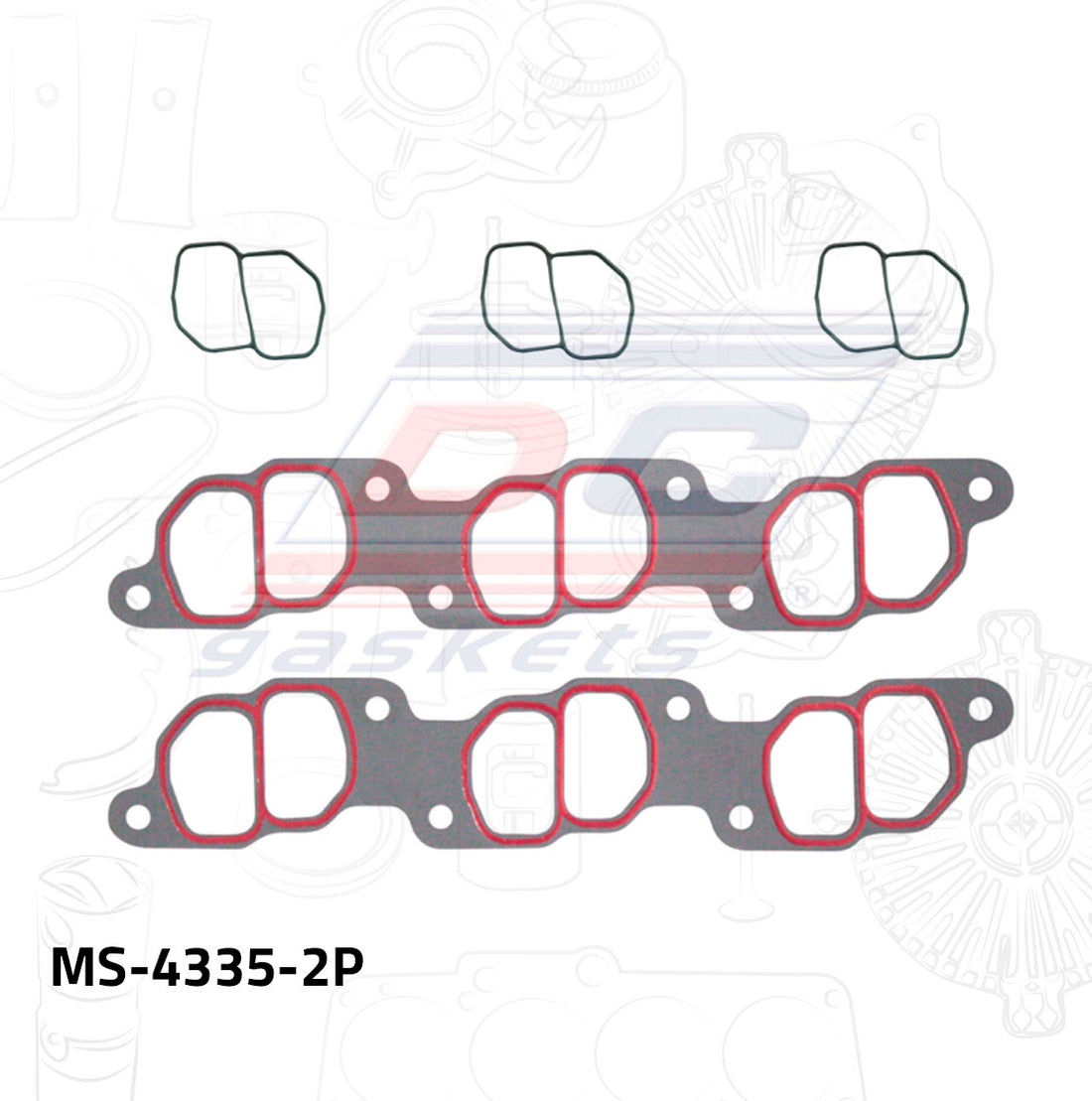 Empaque de múltiple pleno MS-004335-2P DC GASKETS