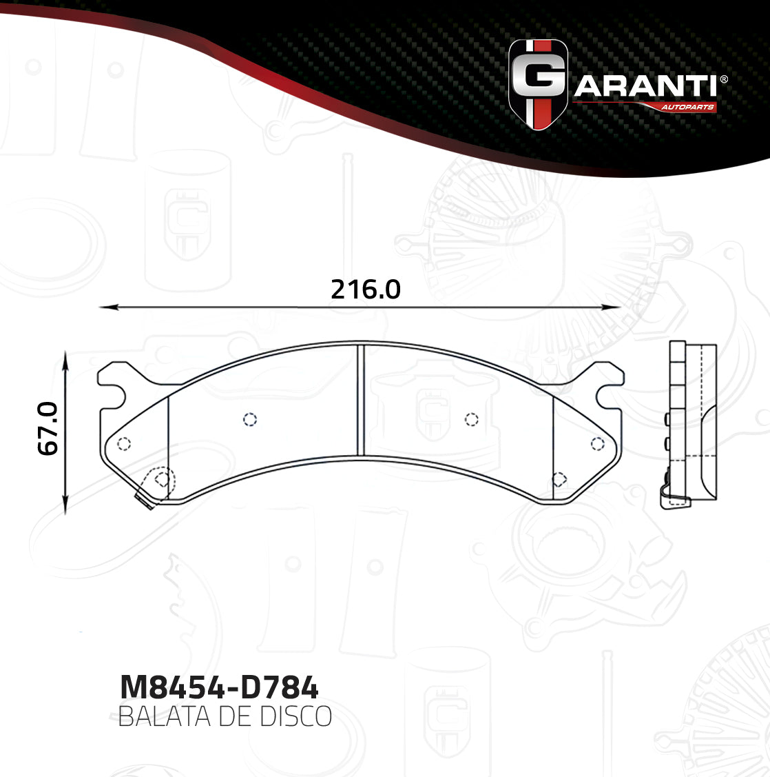 Balata Garanti M8454-D784