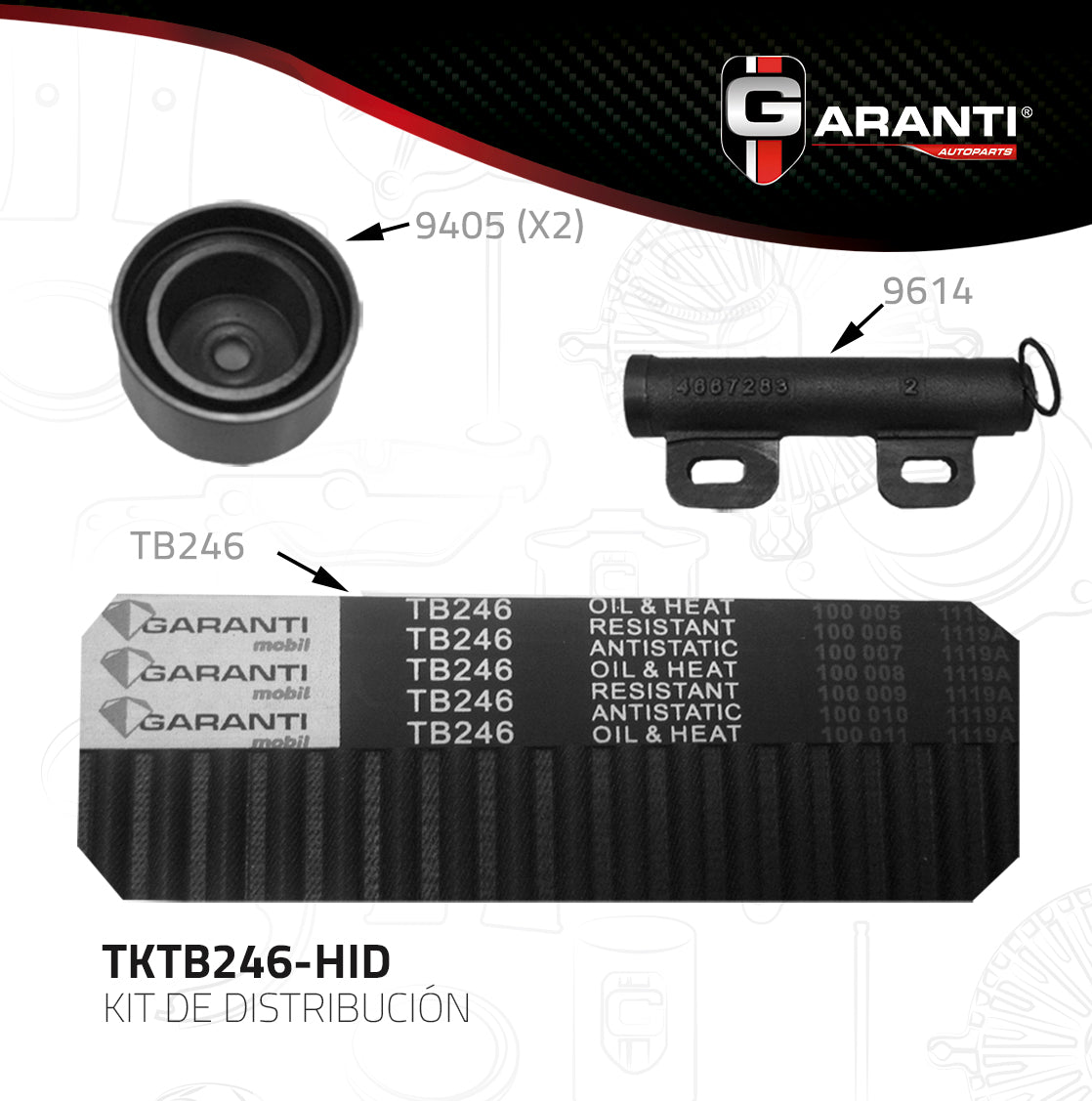 Kit Distribucion Garanti TKTB246-HID