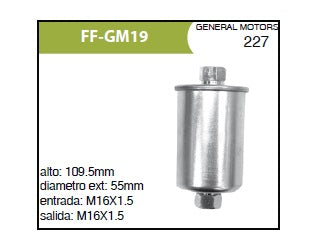 Filtro Gasolina Motorfil G3727-ECO