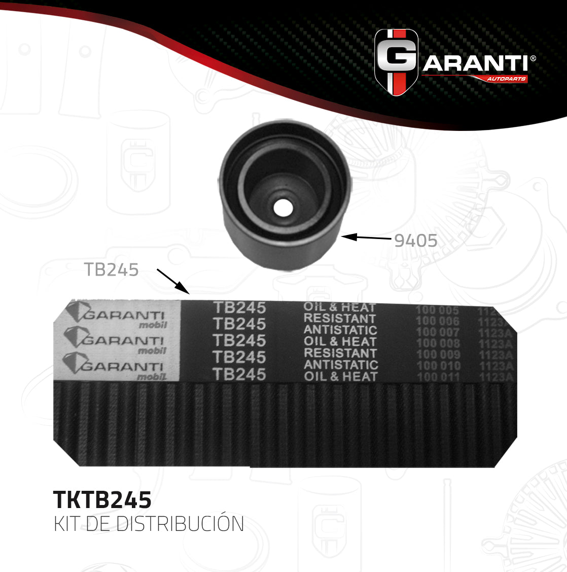 Kit Distribucion Garanti TKTB245