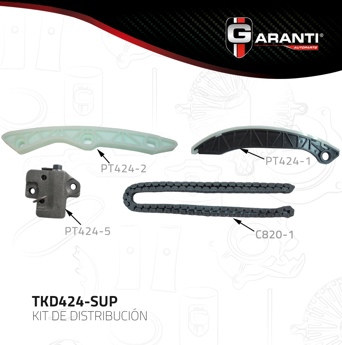 Kit Distribucion Garanti TKD424-SUP