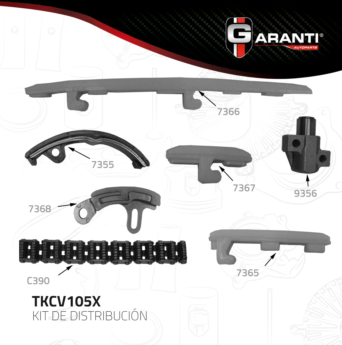 Kit Distribucion Garanti TKCV105X