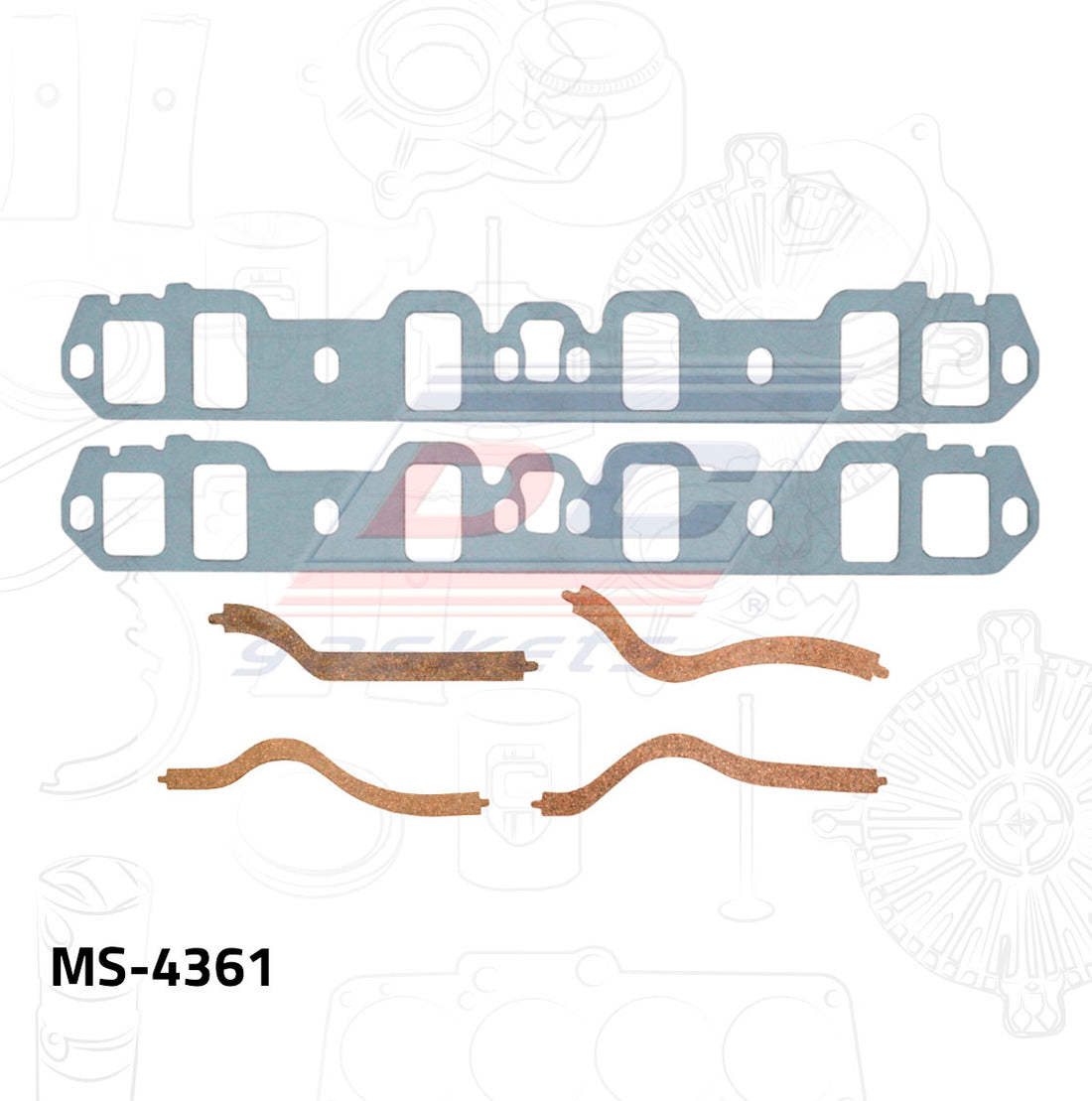 Empaque de múltiple MS-004361 DC GASKETS