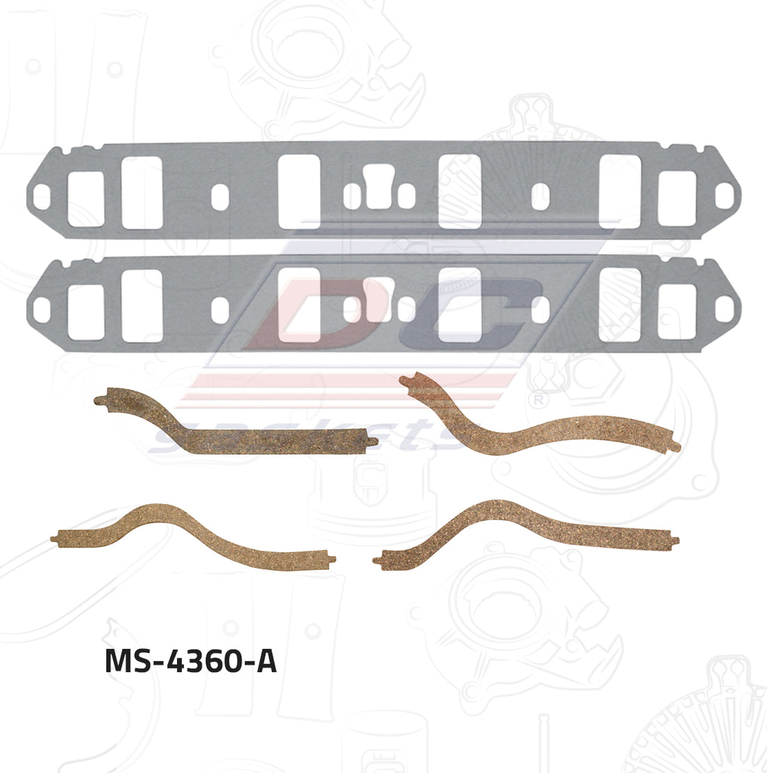 Empaque de múltiple admisión MS-004360-A DC GASKETS