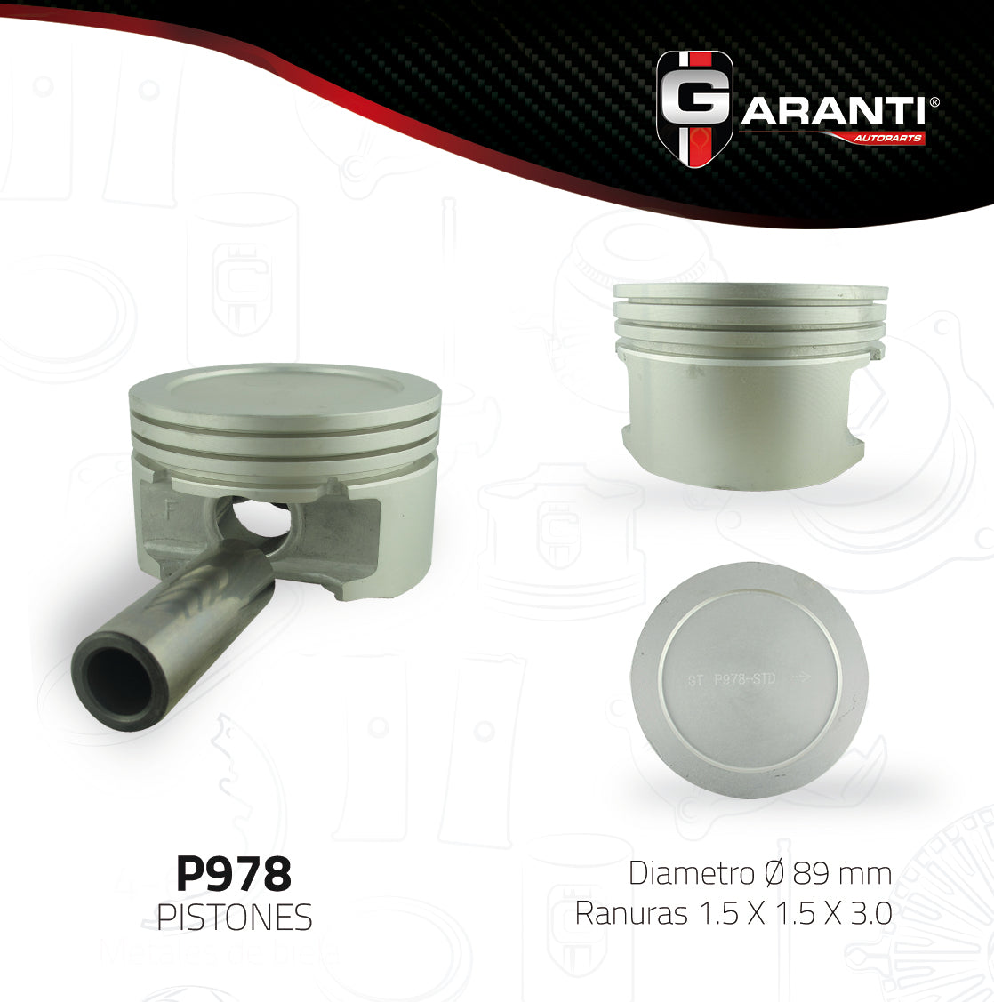 Pistones Garanti P978STD