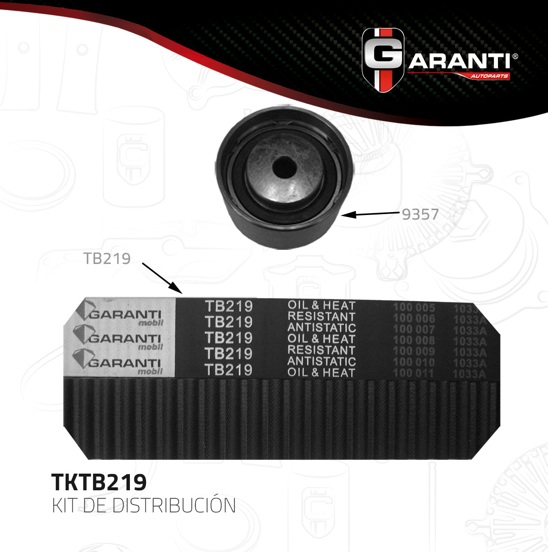 Kit Distribucion Garanti TKTB219