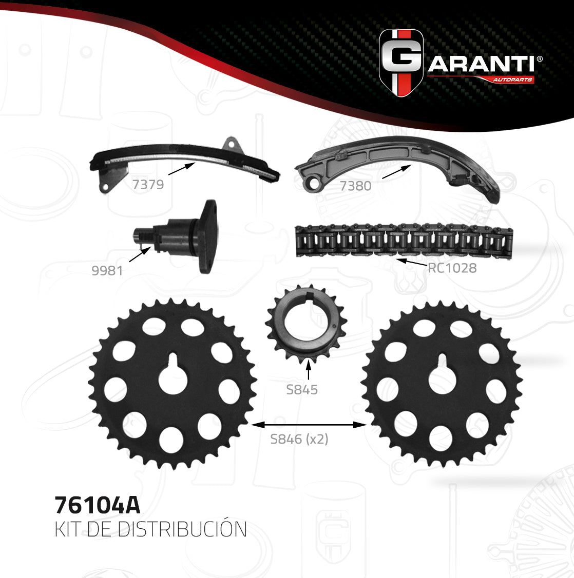 Kit Distribucion Garanti 76104A