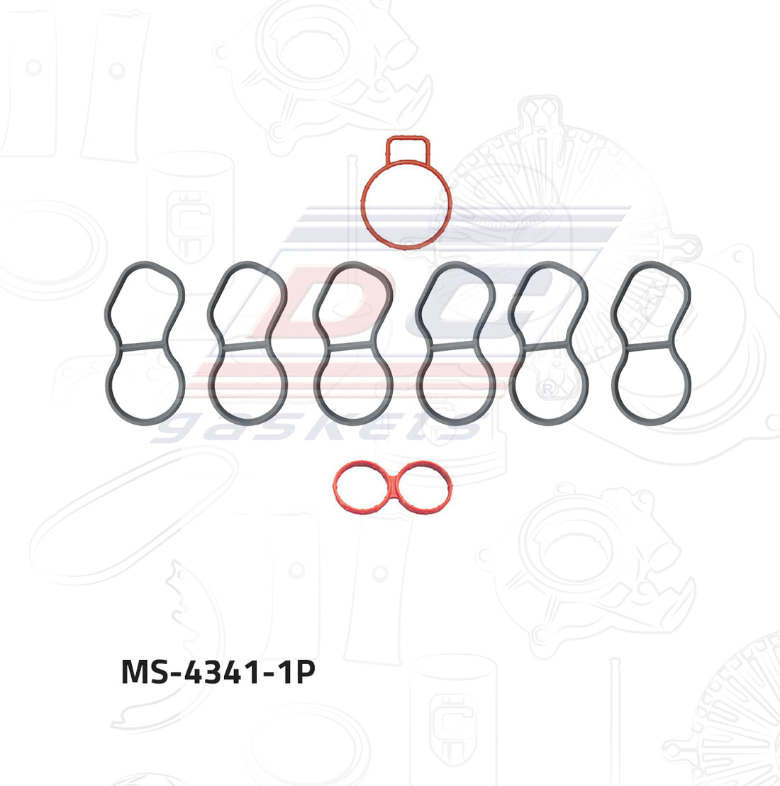 Empaque de múltiple pleno MS-004341-1P DC GASKETS