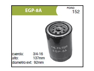 Filtro Aceite Motorfil PH8A-ECO